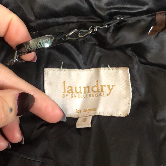 Black Laundry by Shelli Segal puffer jacket - Picture 7 of 12